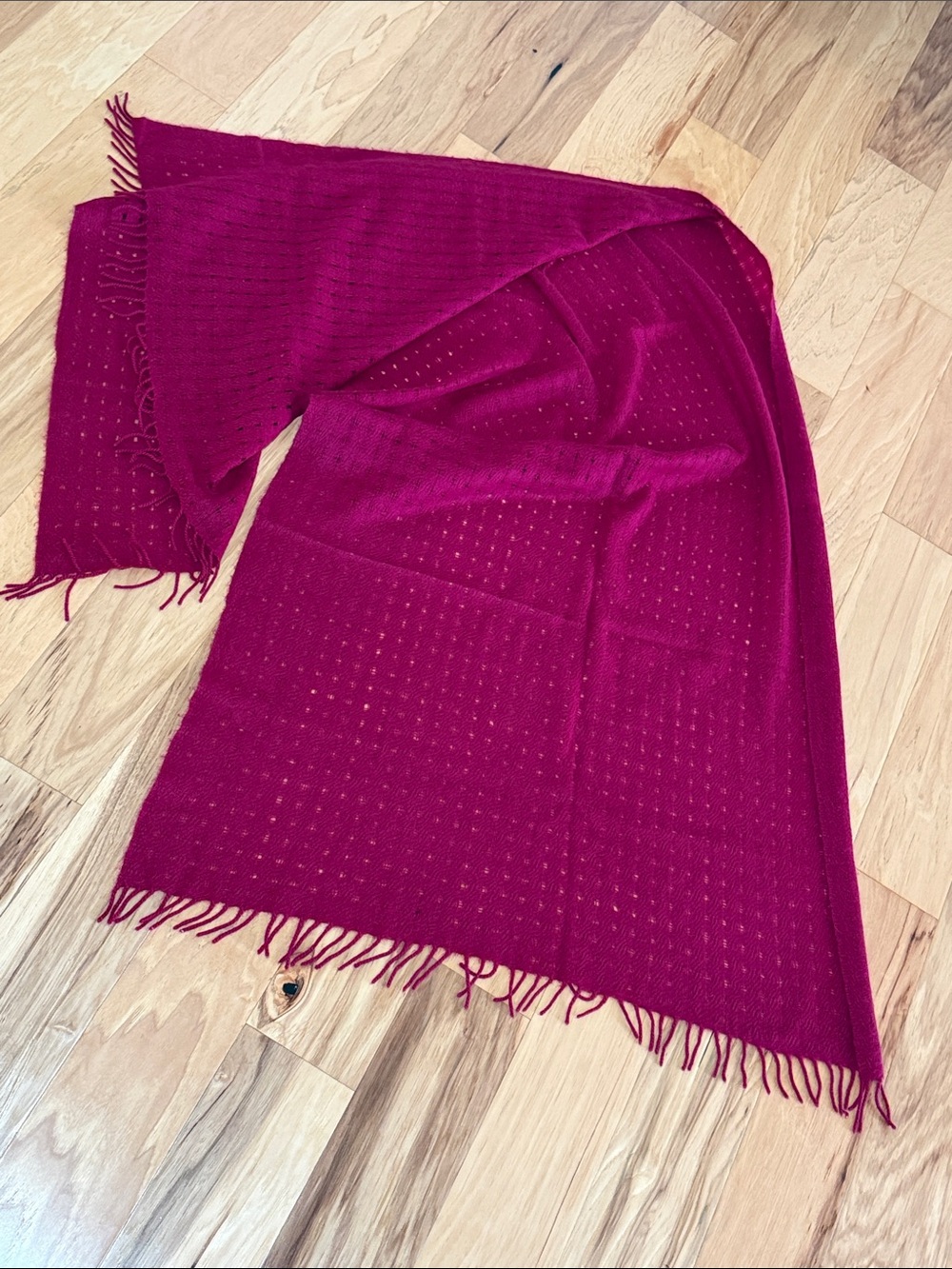 Bajra Pashmina Hand woven Nepal Wrap Magenta